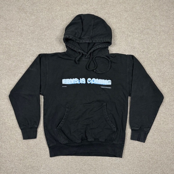 MSFTSrep Hoodie Mens Size M Black Pullover Lightweight Streetwear Eyrs i… - Picture 1 of 10